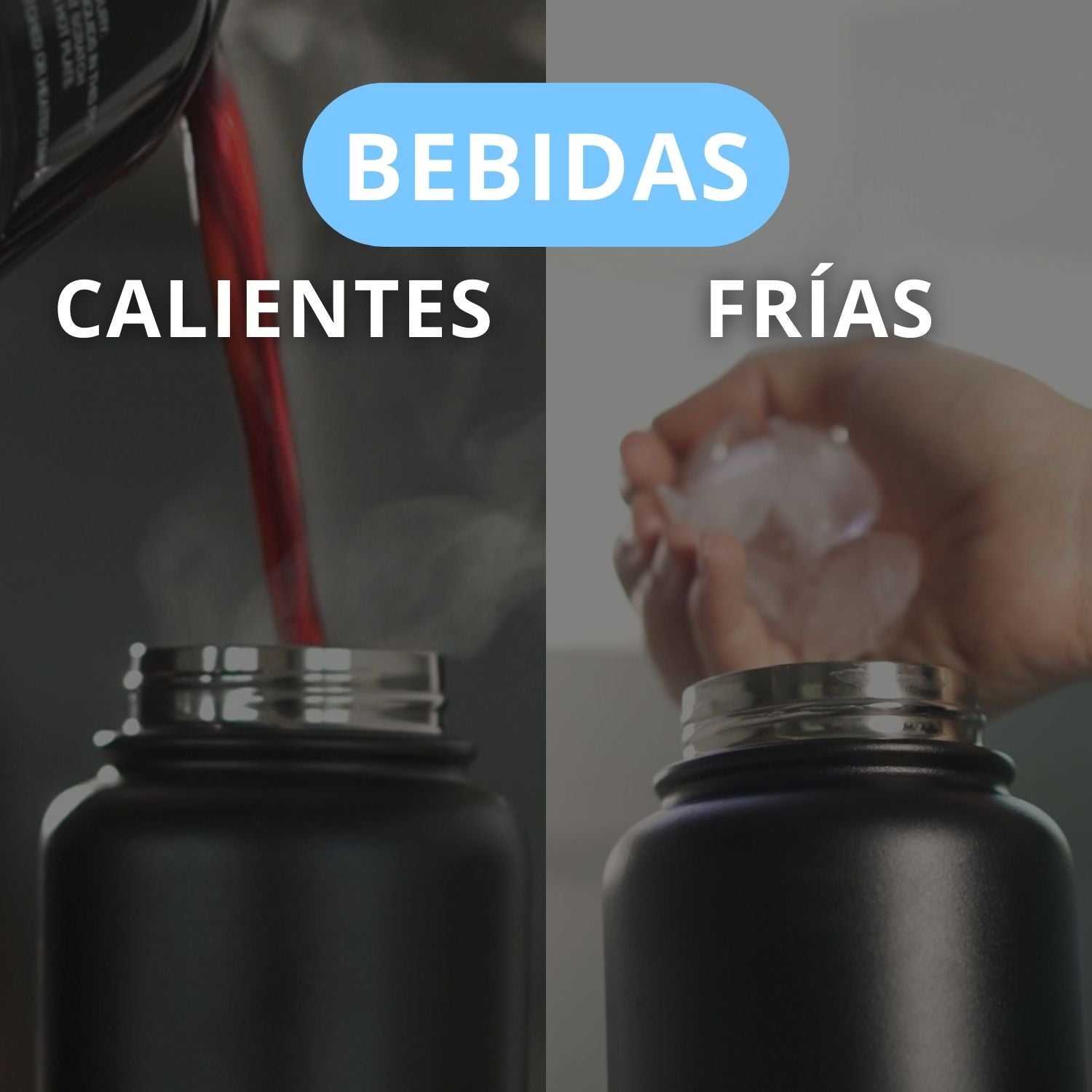 Botella para Agua Acero Inoxidable Porta Celular Universal | Termo Acero Inoxidable