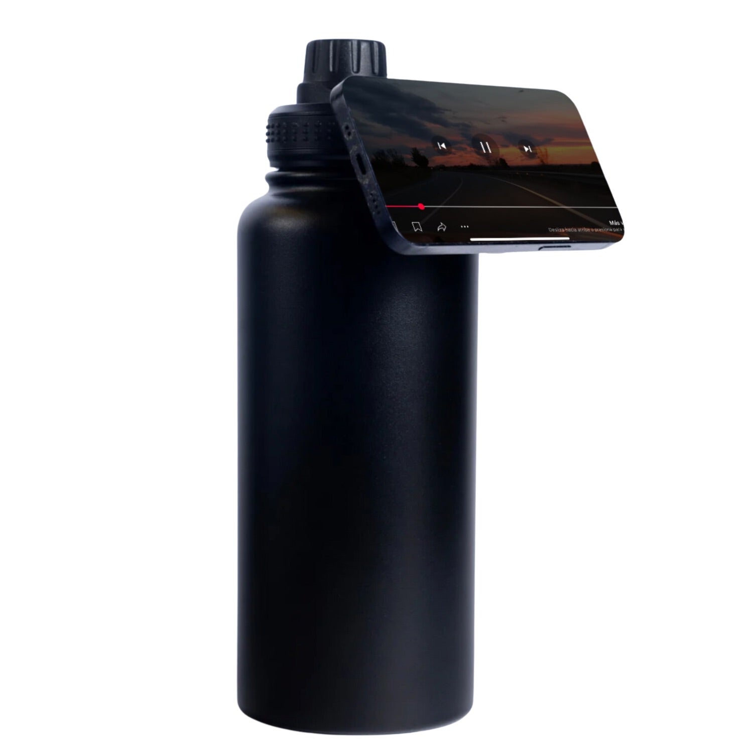 Botella para Agua Acero Inoxidable Porta Celular Universal | Termo Acero Inoxidable