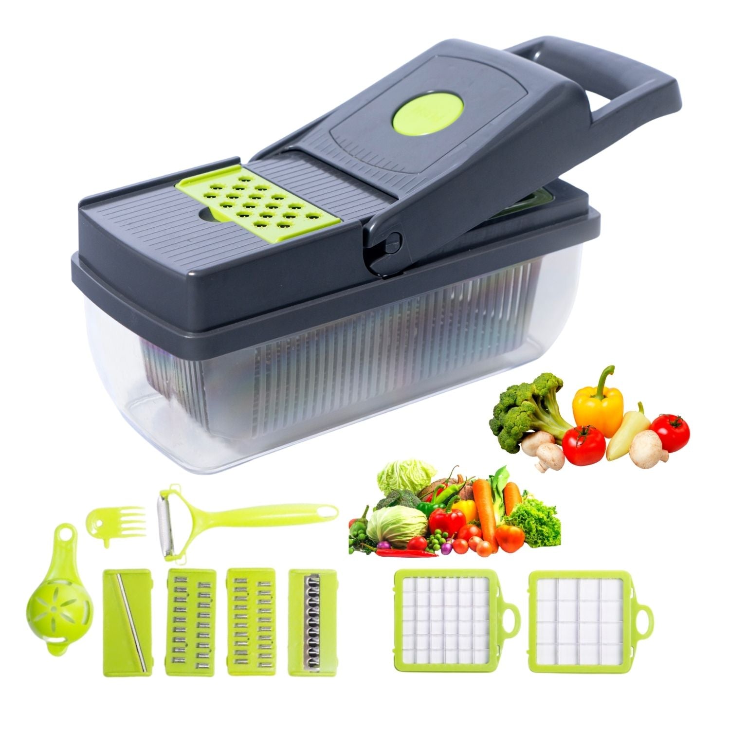 Cortador de Verduras Multifuncional | Seguro y Versátil