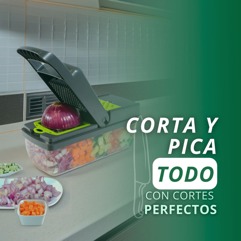 Cortador de Verduras Multifuncional | Seguro y Versátil