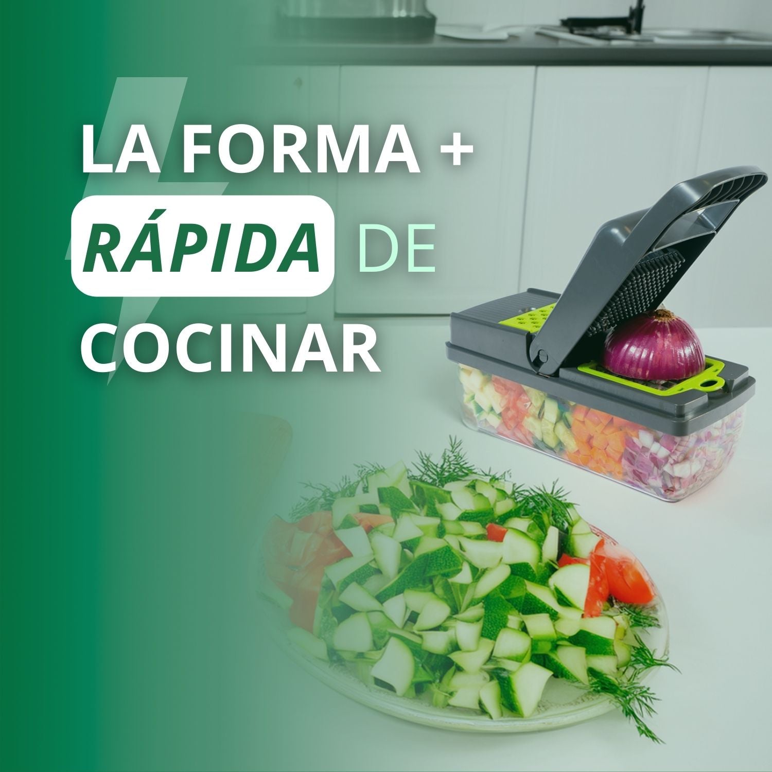 Cortador de Verduras Multifuncional | Seguro y Versátil