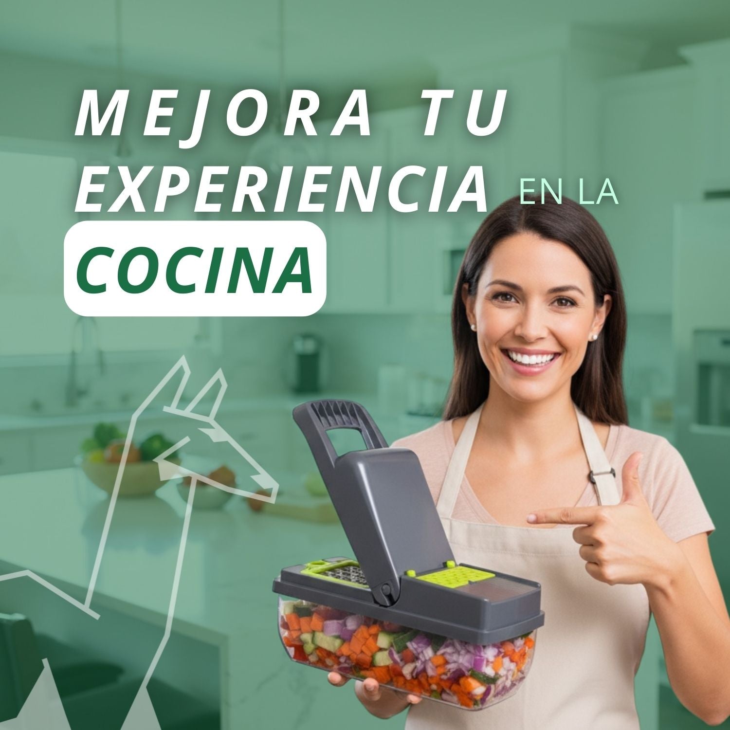 Cortador de Verduras Multifuncional | Seguro y Versátil