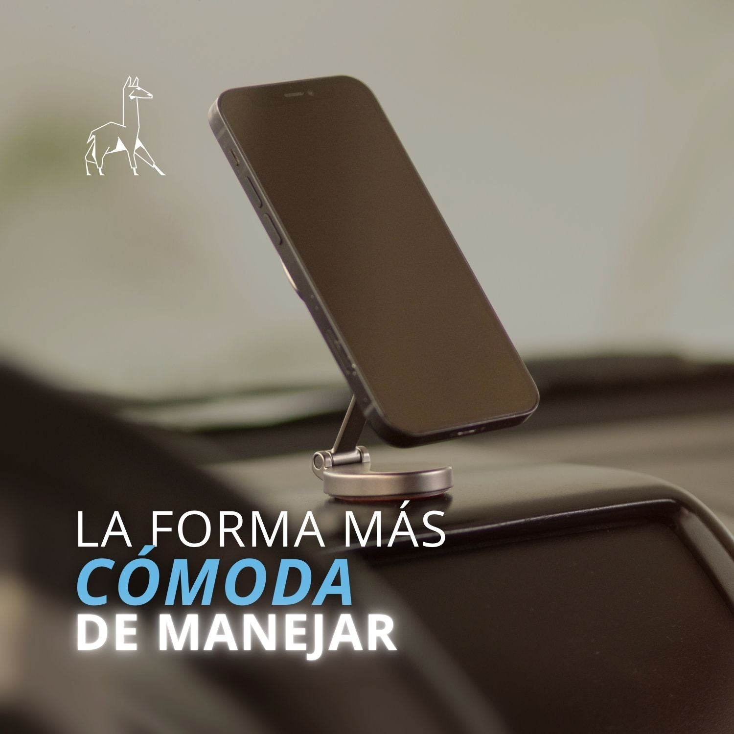 Soporte Magnético para Celular | Ajustable y Firme para Tablero de Auto