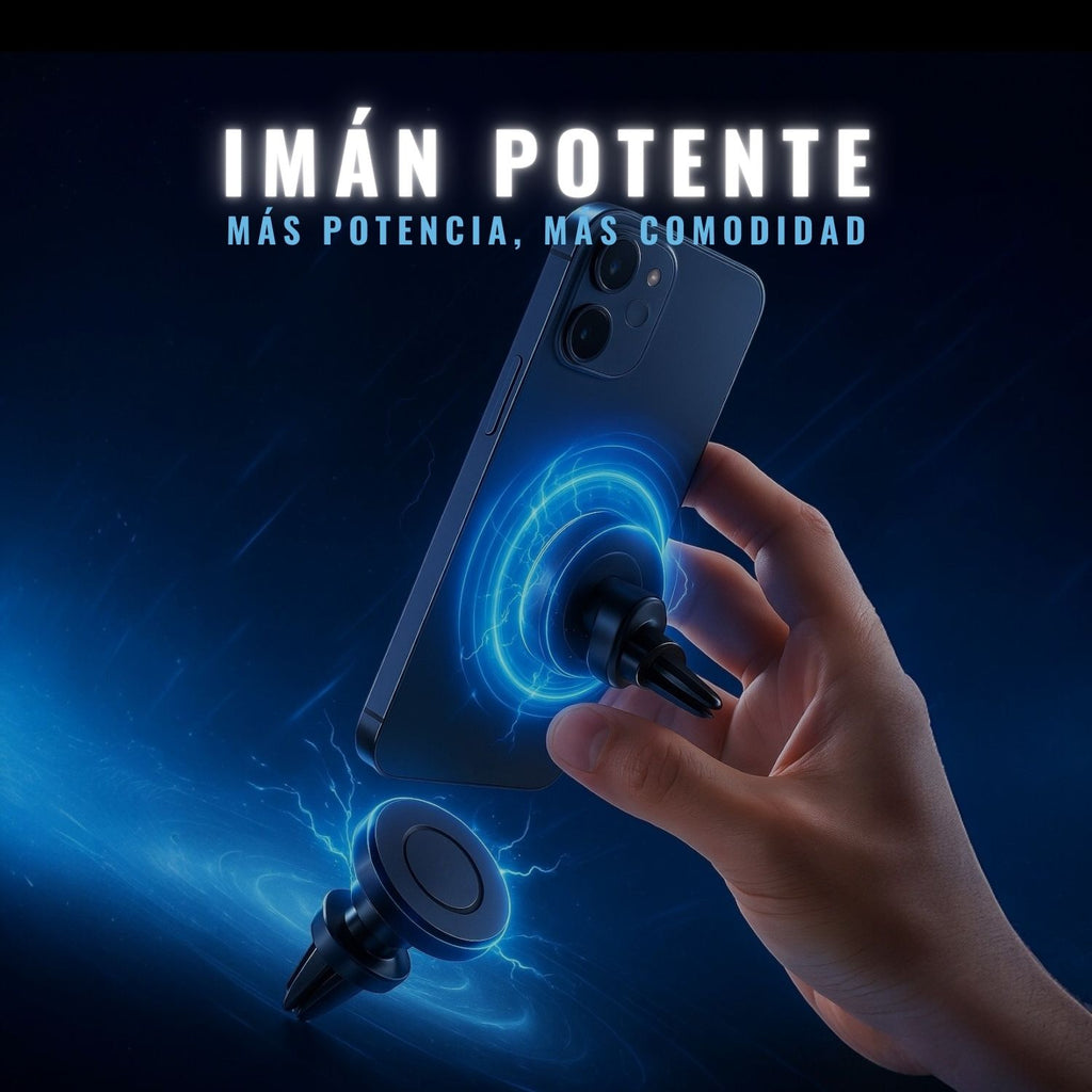 Soporte Magnético para Celular | Aire Acondicionado | Compacto y Seguro