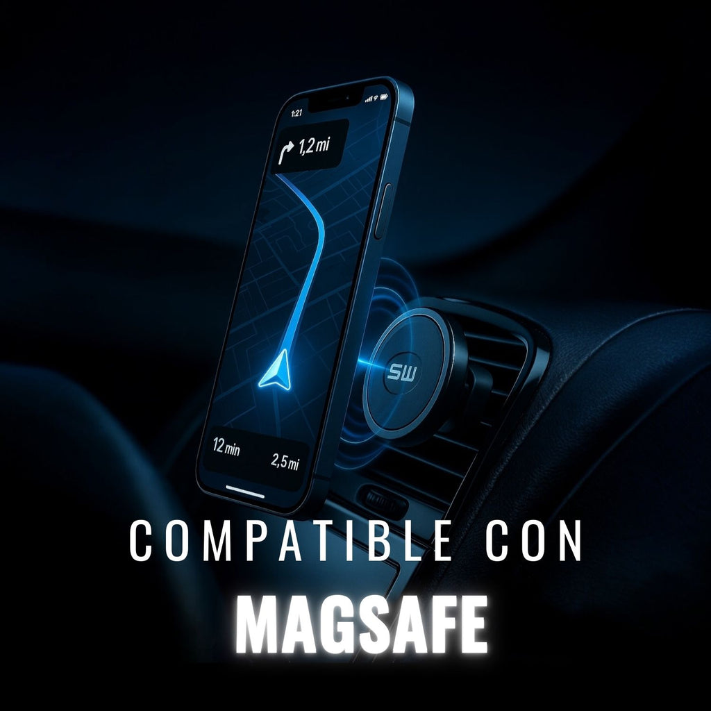 Soporte Magnético para Celular | Aire Acondicionado | Compacto y Seguro